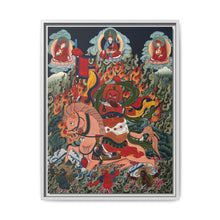 Tse Mara , a form of Dharmapala (protector of teachings), guardian of the Samye Monastery. Gouache painting by a Tibetan artist - NOMADEN ART GALLERY