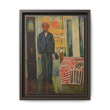 Self-Portrait Between the Clock and the Bed (1940-1943) by Edvard Munch - NOMADEN ART GALLERY