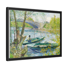 Fishing in Spring, the Pont de Clichy (Asnières) (1887) by Vincent Van Gogh - NOMADEN ART GALLERY