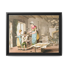 Illustration of woman making oat cakes from The Costume of Yorkshire (1814) - NOMADEN ART GALLERY