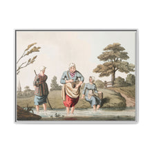 Illustration of leech finders from The Costume of Yorkshire (1814) by George Walker - NOMADEN ART GALLERY
