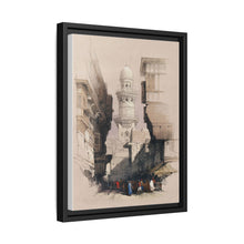 Cairo Street Scene: Vintage Egyptian Wall Art by David Roberts - Art Print Framed