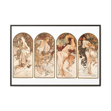 Alphonse Maria Mucha's The Seasons (1897). Famous Art Nouveau artwork - NOMADEN ART GALLERY