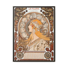 Alphonse Maria Mucha's Zodiaque or La Plume (ca. 1896–1897). Famous Art Nouveau artwork