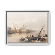 View on the Nile ferry to Gizeh illustration by David Roberts (1796–1864) - Decorative Wall Art - NOMADEN ART GALLERY