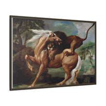 A Lion Attacking a Horse (1762) by George Stubbs.