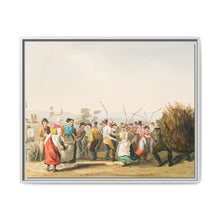 Illustration of rape threshing from The Costume of Yorkshire (1814) by George Walker - NOMADEN ART GALLERY