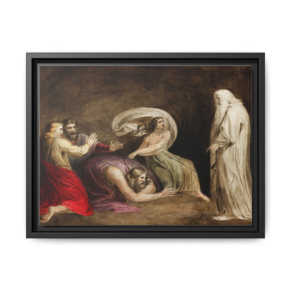 Witch of Endor raising the spirit of Samuel illustration by William Blake (1752-1827) - NOMADEN ART GALLERY