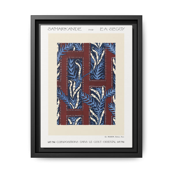 Art Nouveau Flower pattern pochoir print in oriental style. Original from our own 1914 edition of Samarkande - NOMADEN ART GALLERY
