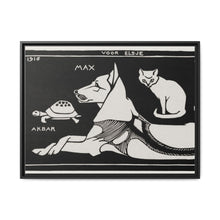 Akbar the tortoise, Max the dog and Puss the cat (1916 ) by Julie de Graag - NOMADEN ART GALLERY