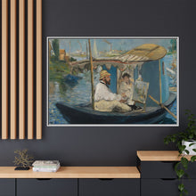 Monet en su barca (c. 1874) de Edouard Manet