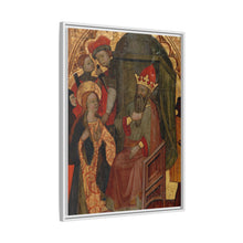 Saint Katherine of Alexandria before the Roman Emperor by Nicolás Solano