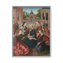 The Virgin and Child with Four Holy Virgins (c. 1495 - c. 1500) by Master of the Virgo inter Virgines - NOMADEN ART GALLERY
