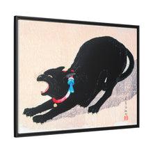 Black Cat Hissing 20th century print in high resolution by Hiroaki Takahashi