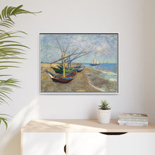 Vincent van Gogh's Fishing Boats on the Beach at Saintes-Maries (1888) - NOMADEN ART GALLERY