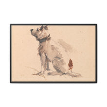 A Terrier, Sitting, Facing Left - NOMADEN ART GALLERY