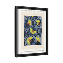 Butterfly pochoir pattern in Art Nouveau oriental style