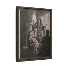 Simeon recognises the infant Jesus as saviour. Etching by C.W. Weisbrod after Rembrandt, 1627-8.
