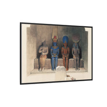 Sanctuary of the Temple of Aboo Simbel Nubia illustration by David Roberts (1796–1864)
