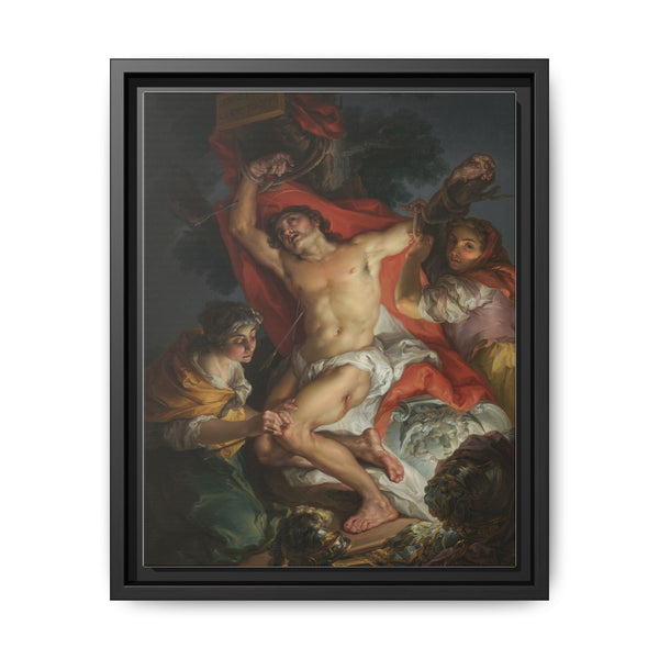 Saint Sebastian Tended by Saint Irene by Vicente López y Portaña: A Baroque Masterpiece - NOMADEN ART GALLERY