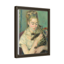La mujer con el gato de Pierre-Auguste Renoir (c. 1875)