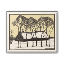 Farm in the snow (1918) by Julie de Graag - NOMADEN ART GALLERY