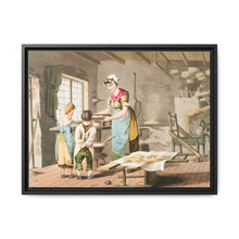 Illustration of woman making oat cakes from The Costume of Yorkshire (1814) - NOMADEN ART GALLERY