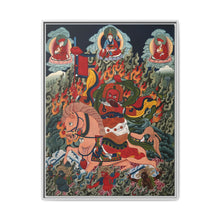 Tse Mara , a form of Dharmapala (protector of teachings), guardian of the Samye Monastery. Gouache painting by a Tibetan artist - NOMADEN ART GALLERY