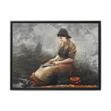 A Fishergirl Baiting Lines (1881) by Winslow Homer - NOMADEN ART GALLERY