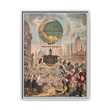 William Wyndham Grenville, Baron Grenville, dispensing Roman Catholic tracts from a balloon to the people of Oxford - NOMADEN ART GALLERY
