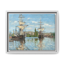 Ships Riding on the Seine at Rouen (1872–1873) by Claude Monet - NOMADEN ART GALLERY