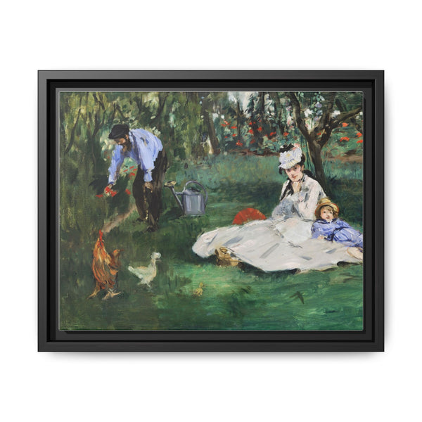 The Monet Family in Their Garden at Argenteuil (1874) by Édouard Manet - NOMADEN ART GALLERY