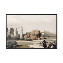 Fragment of the Great Colossi at the Memnonium Thebes illustration by David Roberts (1796–1864) - NOMADEN ART GALLERY