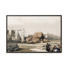 Fragment of the Great Colossi at the Memnonium Thebes illustration by David Roberts (1796–1864) - NOMADEN ART GALLERY