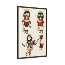 Hopi Katcinas - Piokot Turkwinu Turkwinu Mana (1895) drawn by the native people from the book of Jesse Walter Fewkes (1850–1930) - NOMADEN ART GALLERY