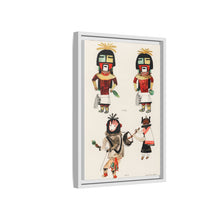 Hopi Katcinas - Piokot Turkwinu Turkwinu Mana (1895) drawn by the native people from the book of Jesse Walter Fewkes (1850–1930) - NOMADEN ART GALLERY