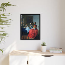 La joven con copa de vino de Johannes Vermeer (ca. 1658-1662)