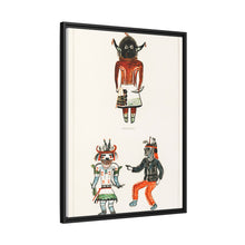 Hopi Katcinas - Piokot Turkwinu Turkwinu Mana (1895) drawn by the native people from the book of Jesse Walter Fewkes