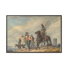 Three Armed Riders Escorting Prisoners near Reims (1825) by Peter von Hess - NOMADEN ART GALLERY