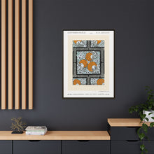 Patrón de pochoir de flores en estilo oriental Art Nouveau. Original de nuestra propia edición de 1914 de Samarkande.
