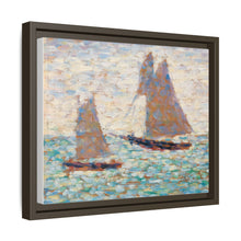 Two Sailboats at Grandcamp (Deux voiliers Ã Grandcamp) (ca. 1885) by Georges Seurat