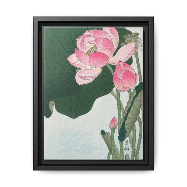 Blooming lotus flowers (1920 - 1930) by Ohara Koson