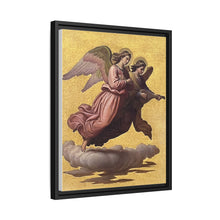Two angels floating (1865) tempera art by Johann von Schraudolph