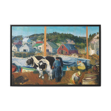 Ox Team, Wharf at Matinicus (1916) - NOMADEN ART GALLERY
