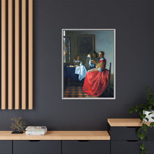 La joven con copa de vino de Johannes Vermeer (ca. 1658-1662)