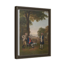 Arthur Holdsworth Conversing with Thomas Taylor and Captain Stancombe by the River Dart (1757) by Arthur Devis