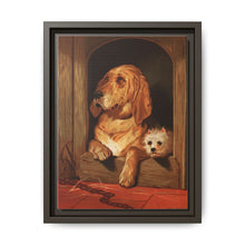 Dignity and Impudence by Sir Edwin Landseer (1877), Landseer’s dog painting of a bloodhound and a terrier - NOMADEN ART GALLERY