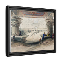 Ancient Egypt Art Print: Edfou Temple Portico View by David Roberts - Wall Art Canvas Print