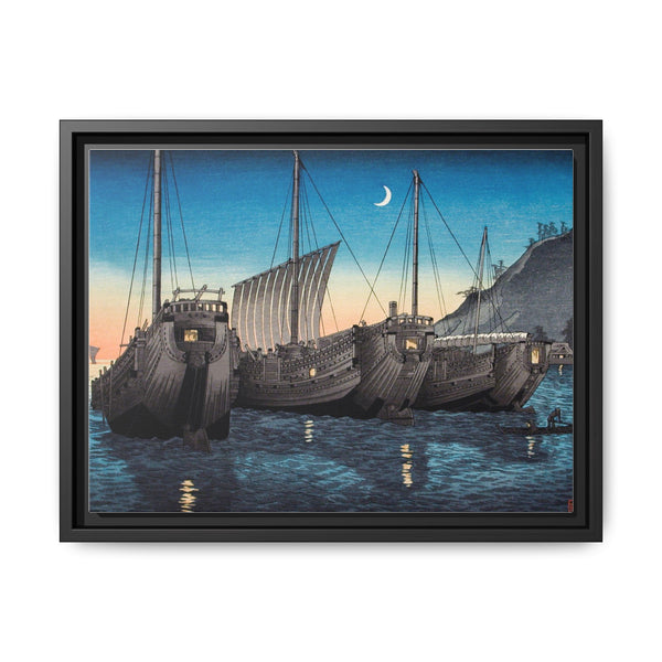 Junks in Inatori Bay, Izu (1926) print in high resolution by Hiroaki Takahashi - NOMADEN ART GALLERY