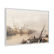 View on the Nile ferry to Gizeh illustration by David Roberts (1796–1864) - Decorative Wall Art